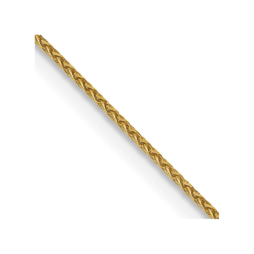 14k gold plated herringbone chain, 24 inches, 0.85 mm, with spring ring clasp.