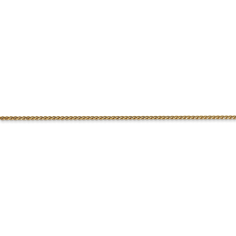 Spiga D/C de 14k y 1,05 mm con cadena con cierre de langosta