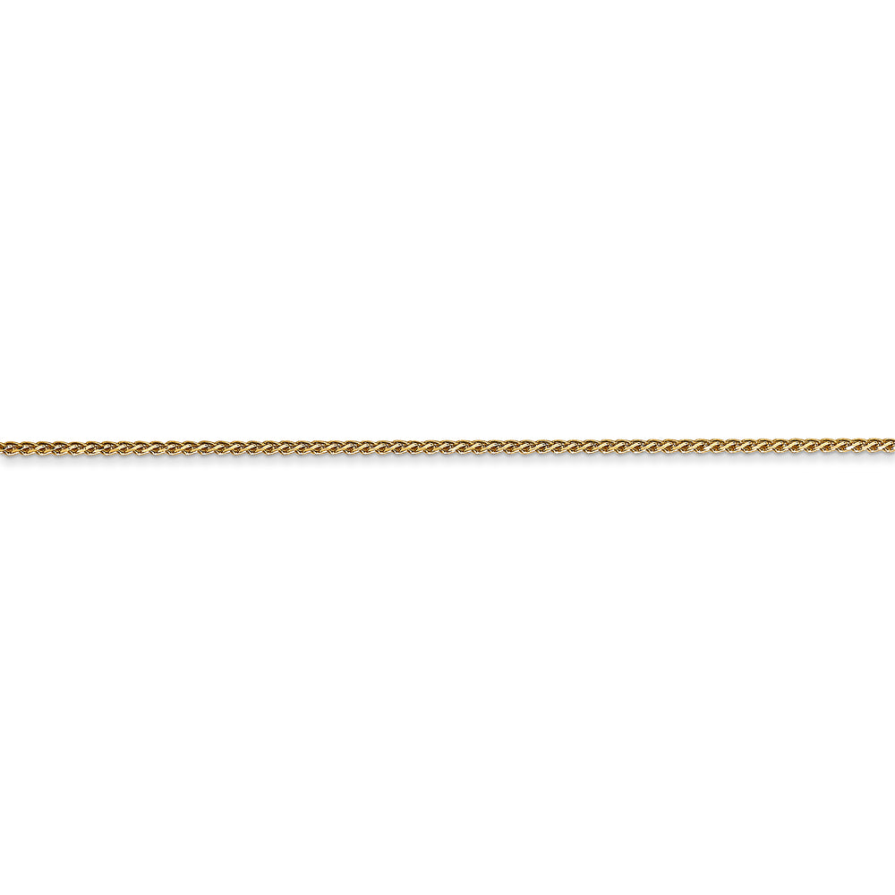 14k 1.05mm Spiga D/C with lobster clasp chain