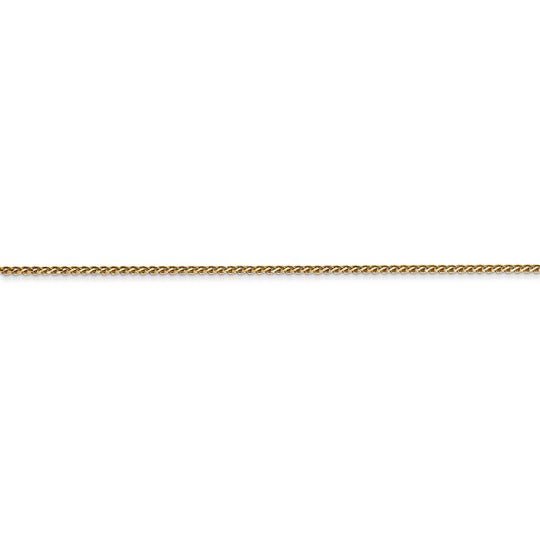 14k 1.05mm Spiga D/C with lobster clasp chain