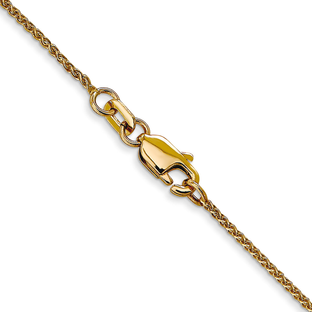 14k 1.05mm Spiga D/C with lobster clasp chain
