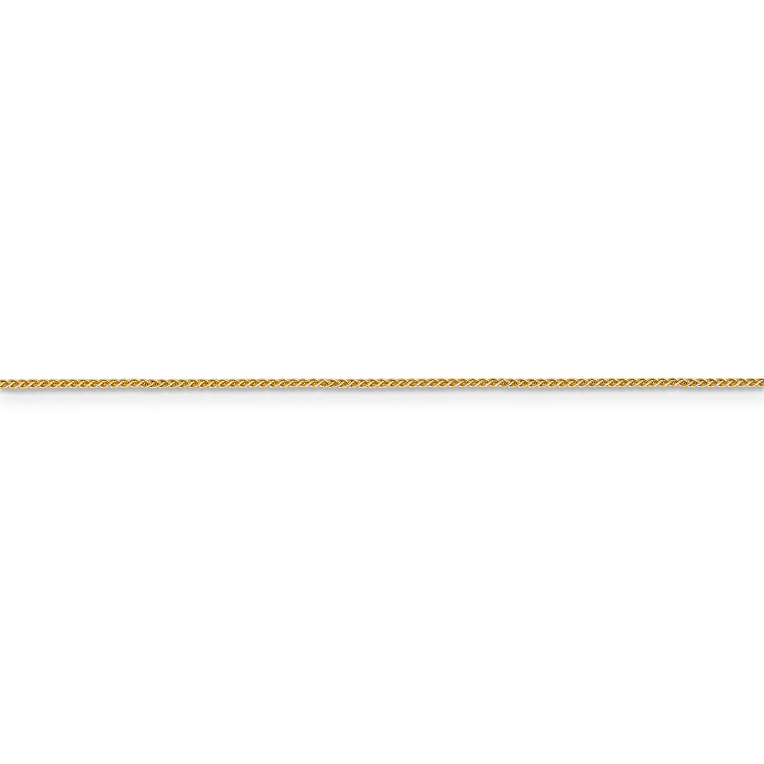 14k 0.85mm Spiga with lobster clasp chain
