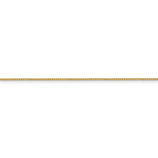 14k 0.85mm Spiga with lobster clasp chain