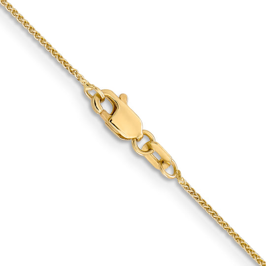 14k 0.85mm Spiga with lobster clasp chain