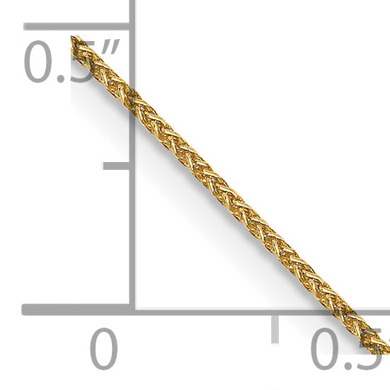 14k 0.85mm Spiga with lobster clasp chain