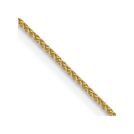 14k 0.85mm Spiga with lobster clasp chain