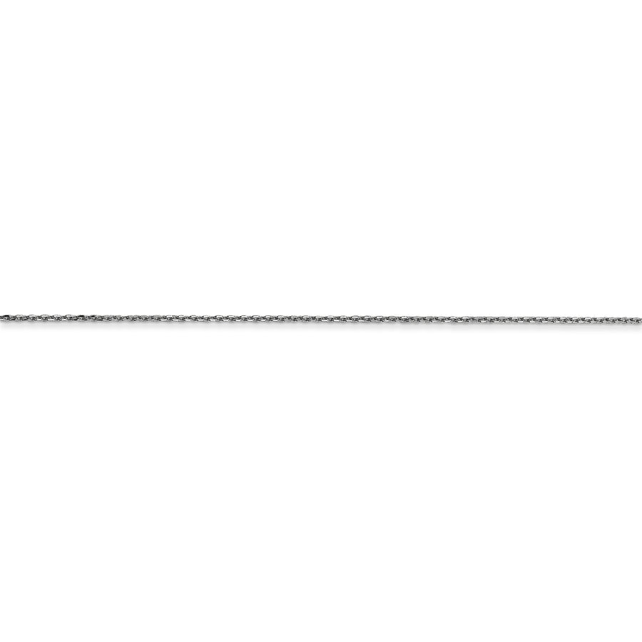 Cadena portacables redonda de eslabones abiertos D/C de 14k WG de 0,65 mm D/C