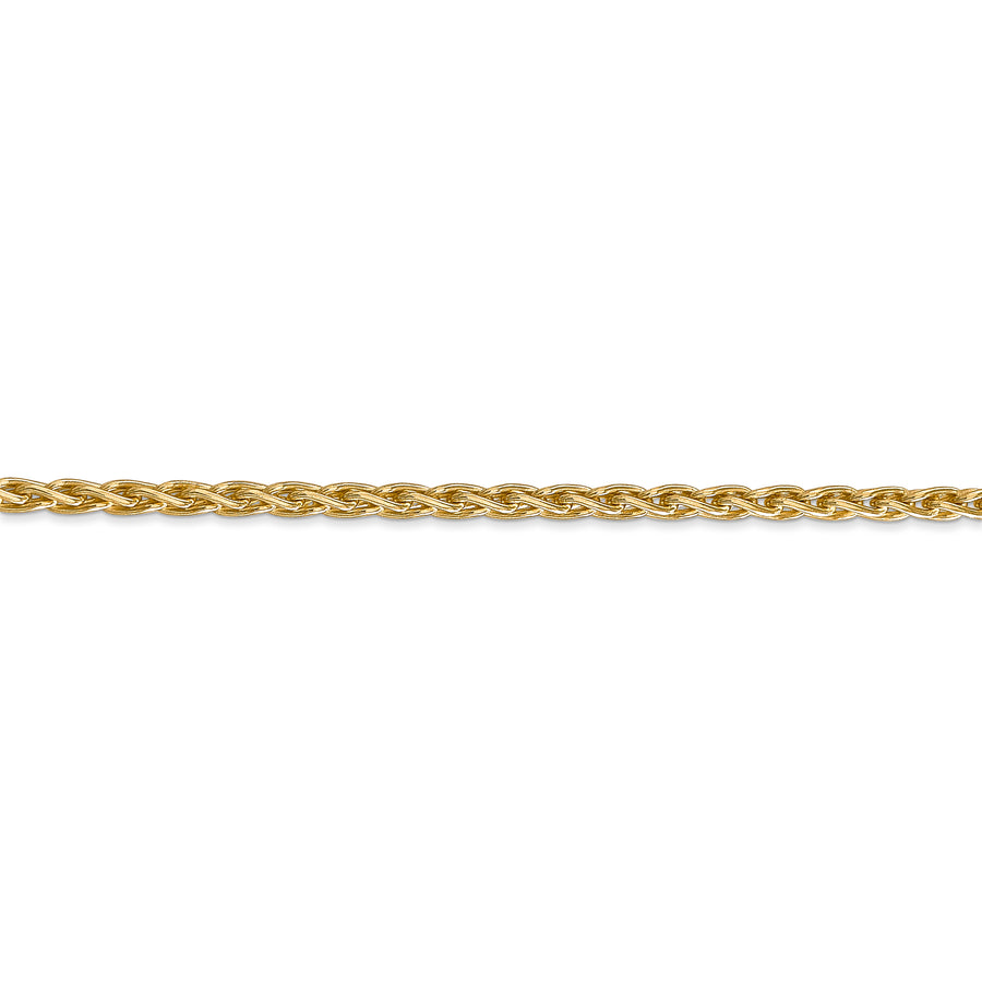 Cadena de trigo parisina de 14k y 3 mm