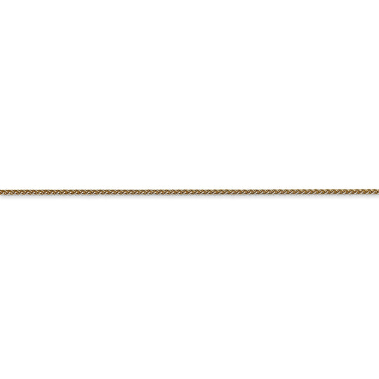 14k 16 inch 1.05mm herringbone chain with spring ring clasp.