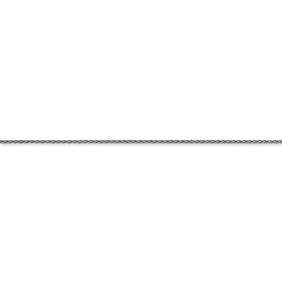 Cadena de trigo parisina de 14 k WG de 1 mm