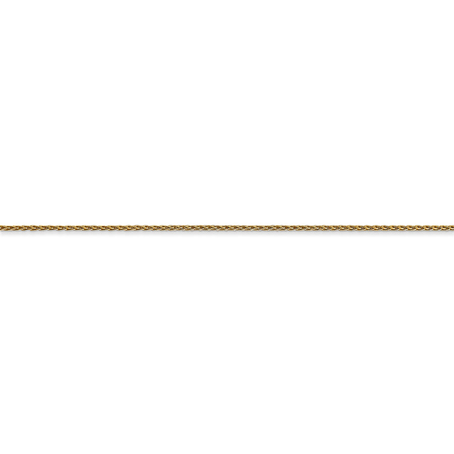 Cadena de trigo parisina de 14k y 1 mm