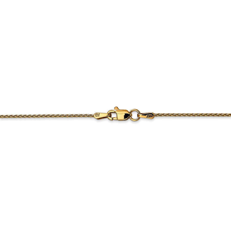 Cadena de trigo parisina de 14k y 1,2 mm