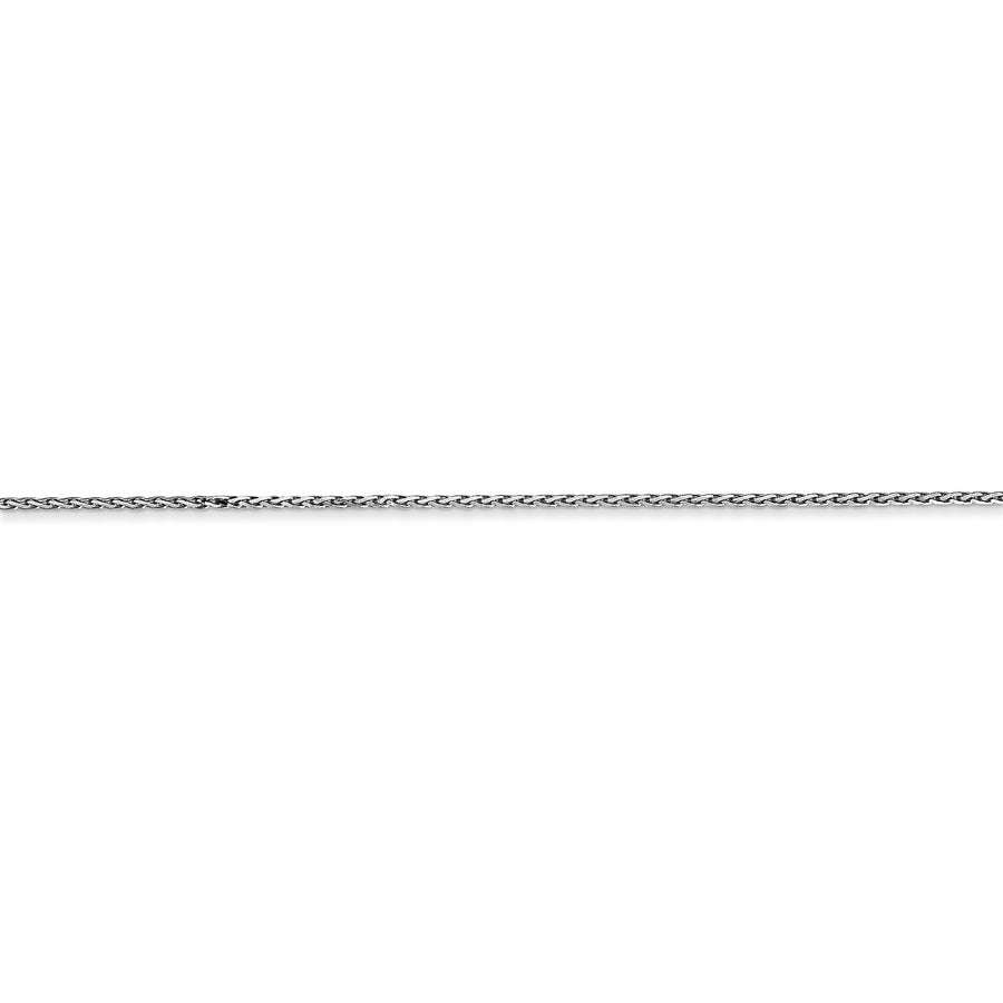 Cadena de trigo parisina de 14k WG .8mm D/C