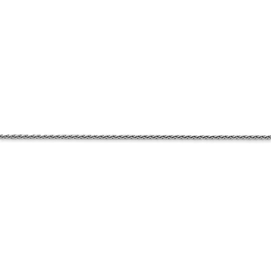 Cadena de trigo parisina de 14 k WG 1 mm D/C