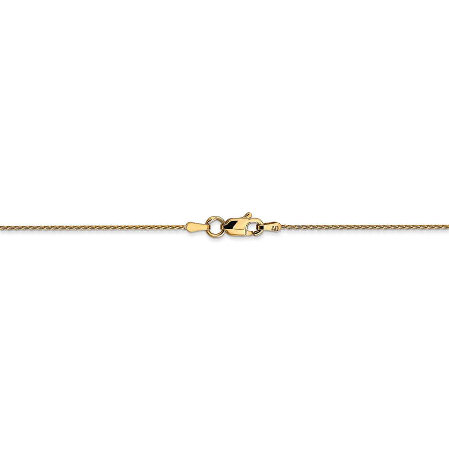 Cadena de trigo parisina D/C de 14k y 0,8 mm
