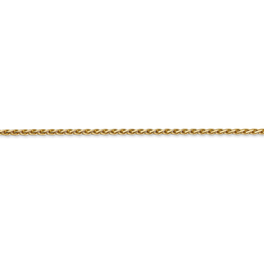Cadena de trigo parisina D/C de 14K y 1,6 mm