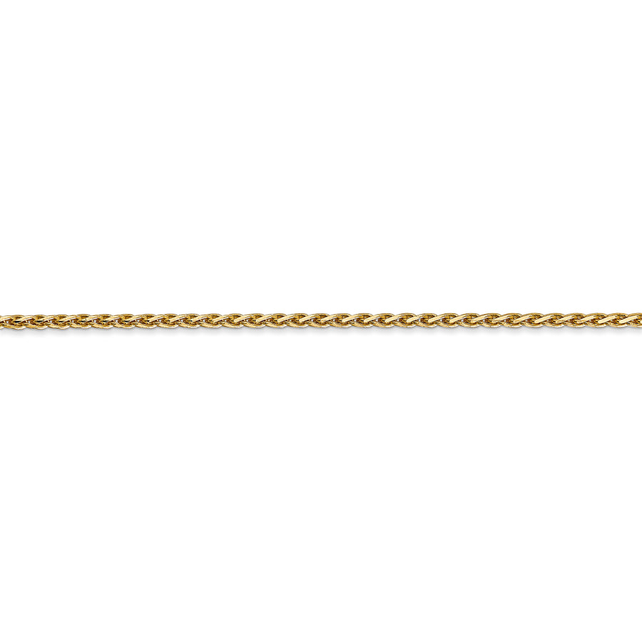 Cadena de trigo parisina D/C de 14K y 1,6 mm