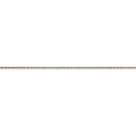 Cadena con Cierre de Langosta Corte Diamante de 0.8 mm en Oro de 14k