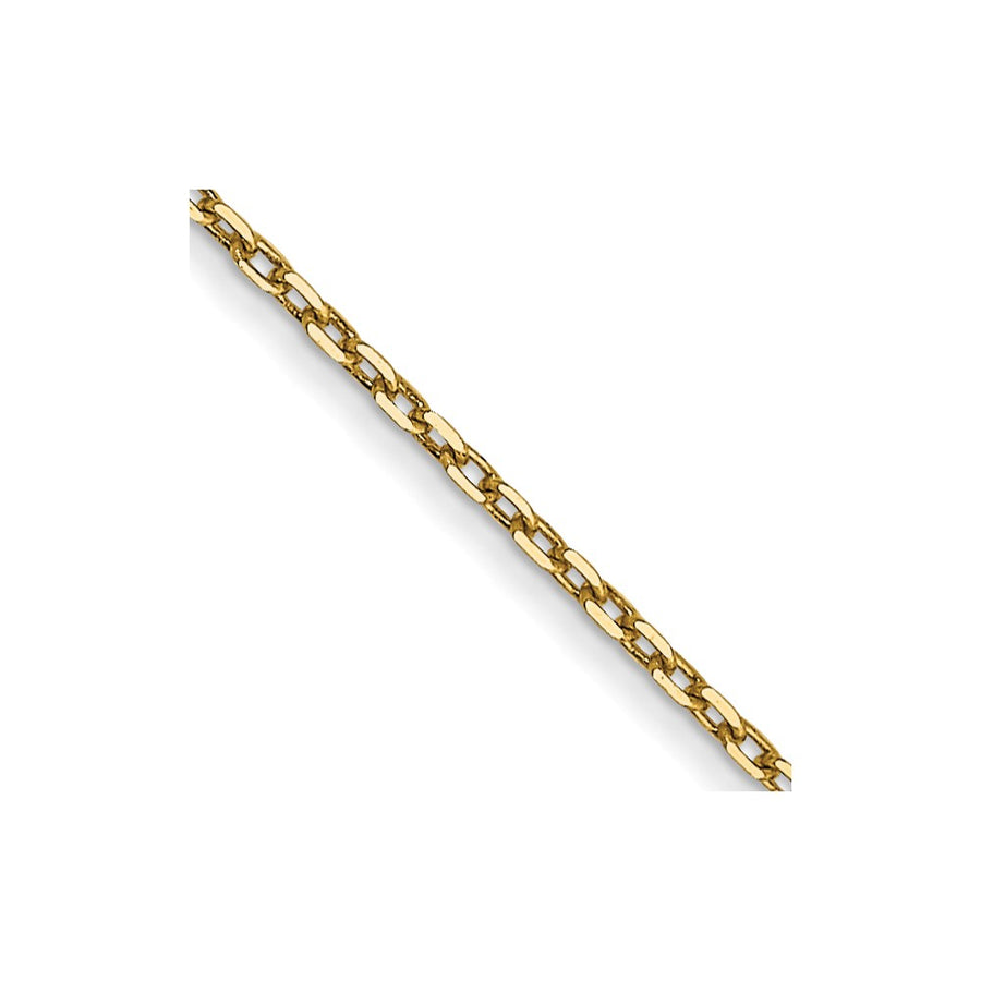Cadena de Corte Diamante de 0.8 mm con Cierre de Resorte en Oro de 14k