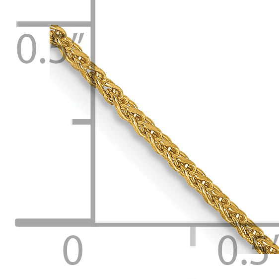 14k 1.25mm Spiga D/C Chain