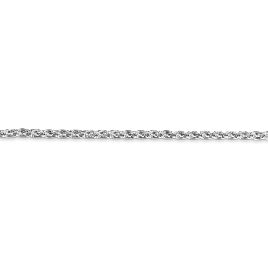 Cadena de trigo parisina de 14 k WG de 2,25 mm