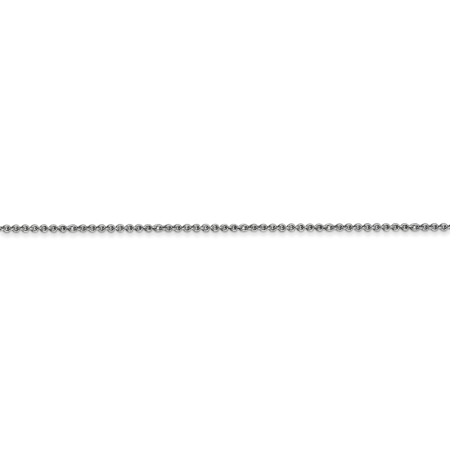 Cadena portacables redonda de eslabones abiertos de 14 k WG de 1 mm