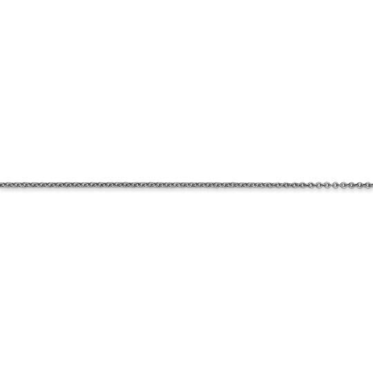 0.9mm WG Lobster Clasp Chain in 14k Gold