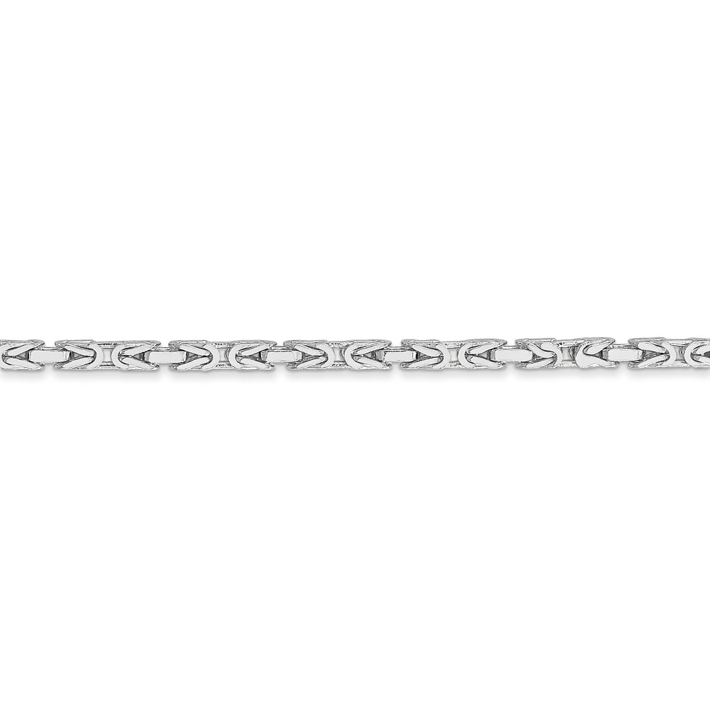 2mm WG Byzantine Chain in 14k White Gold