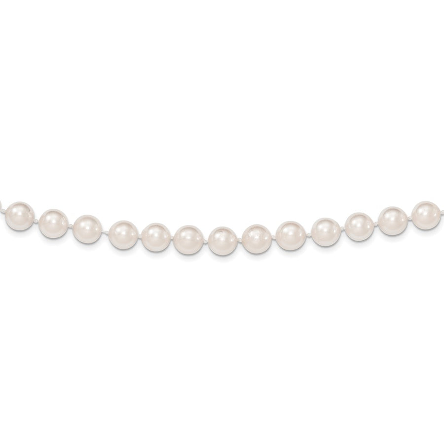 Pulsera de Perlas Cultivadas Akoya Redondas 8-9mm en Oro Amarillo 14K