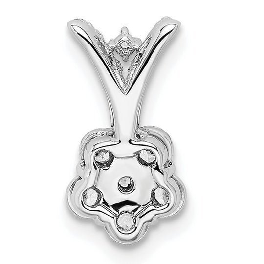 Diamond Pendant in Polished 14k White Gold