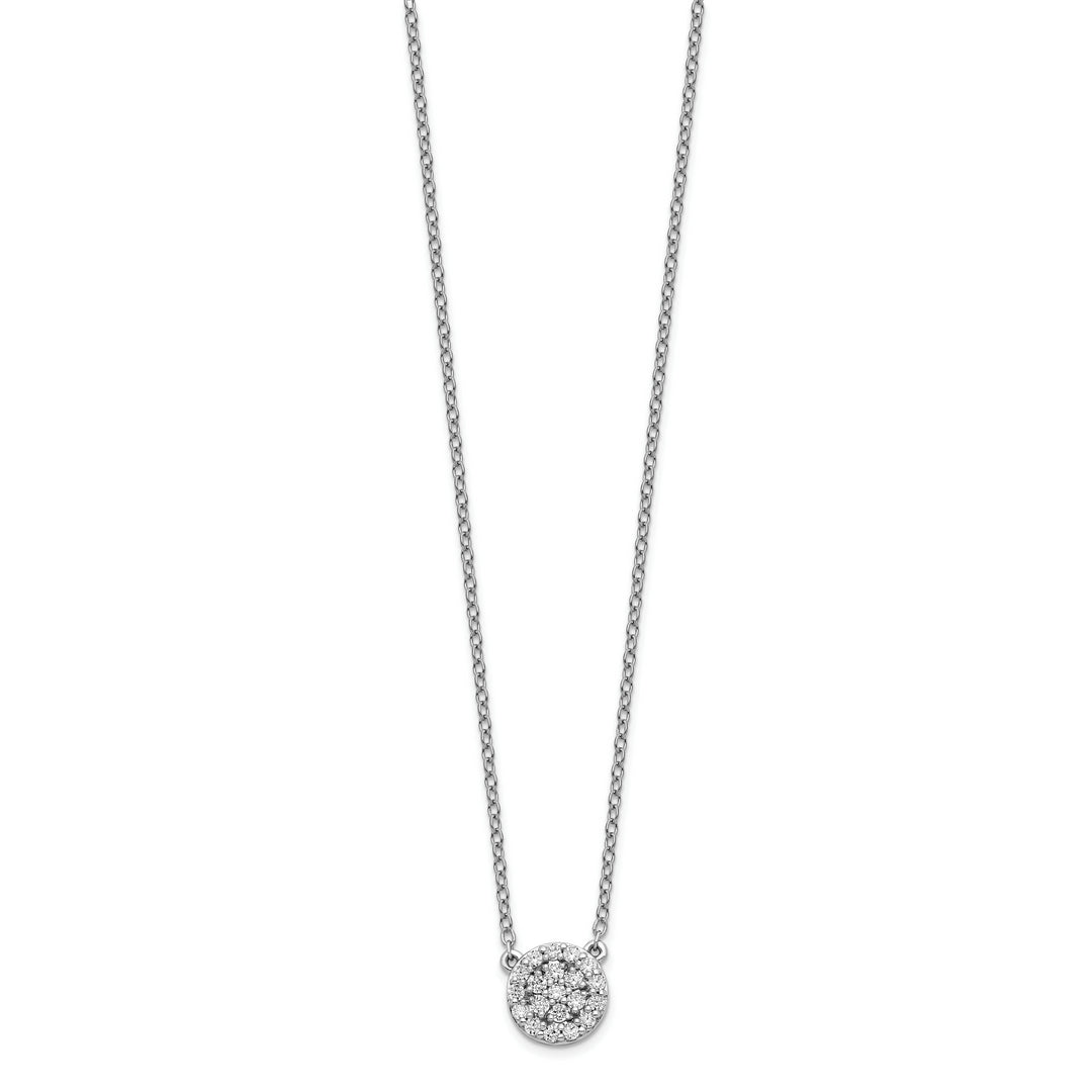 18-inch 14k White Gold Diamond Necklace