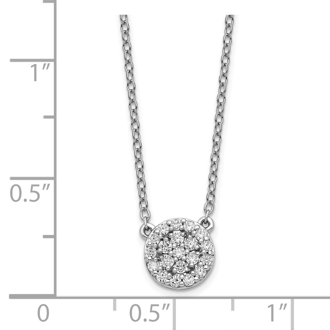 18-inch 14k White Gold Diamond Necklace