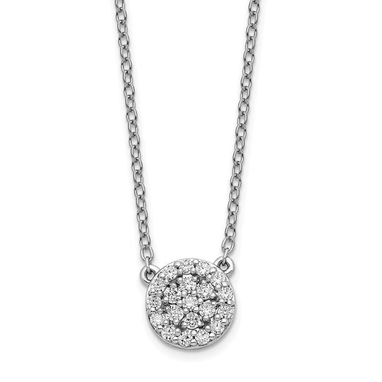 18-inch 14k White Gold Diamond Necklace