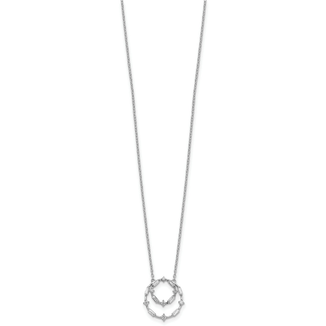 18-inch 14k White Gold Diamond Necklace