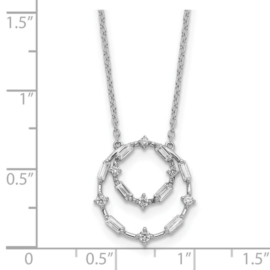 18-inch 14k White Gold Diamond Necklace