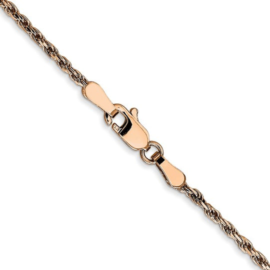 14K Rose Gold Chain – 30 Inches, 1.8mm with Lobster Clasp