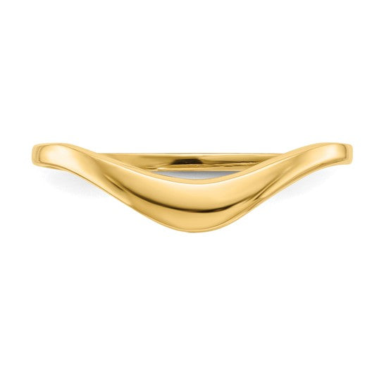 Anillo Dome Pulido de 14K