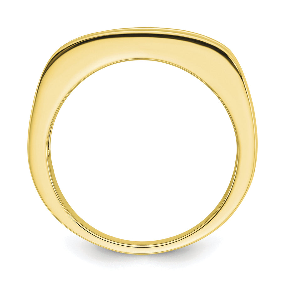 Anillo de Boda para Hombre en Oro 10k con Diamante Lab Creado (3/4 quilate)