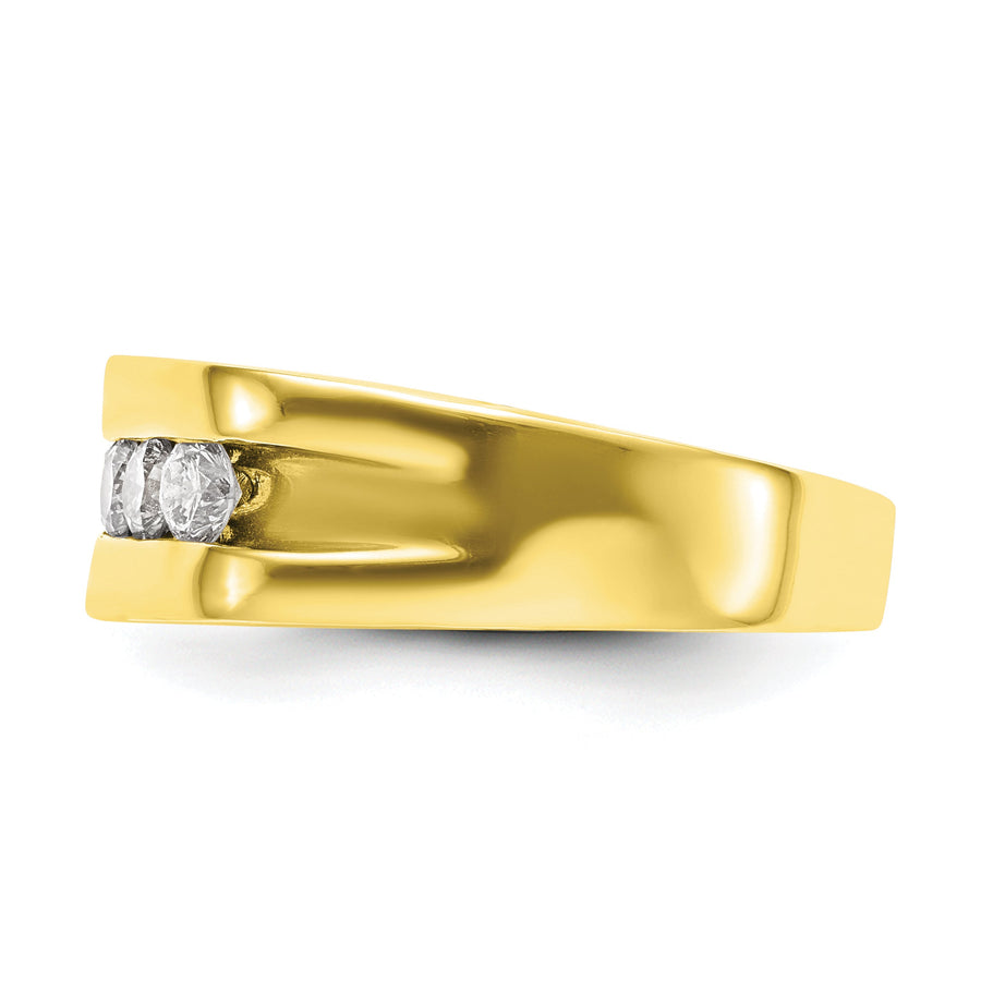 Anillo de Boda para Hombre en Oro 10k con Diamante Lab Creado (3/4 quilate)