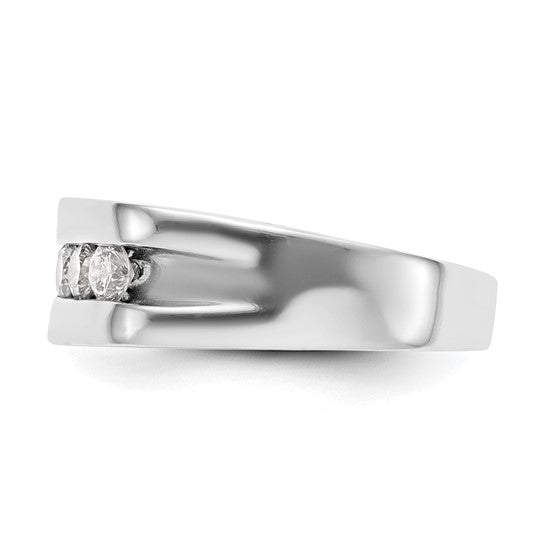 Anillo de Boda para Hombre en Oro 10k con Diamante Lab Creado (3/4 quilate)