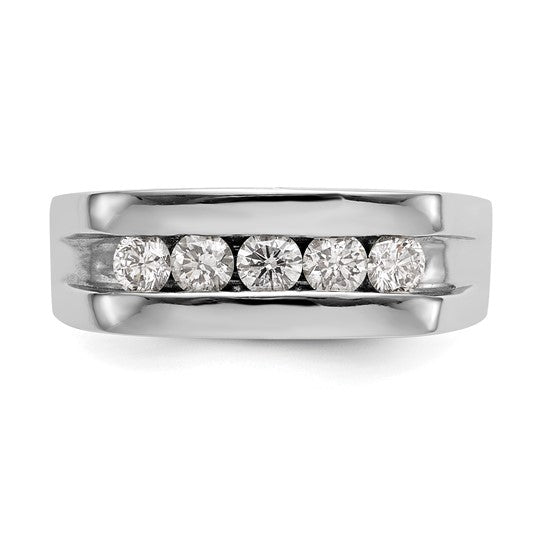 Anillo de Boda para Hombre en Oro 10k con Diamante Lab Creado (3/4 quilate)