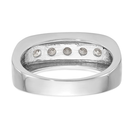 Anillo de Boda para Hombre en Oro 10k con Diamante Lab Creado (3/4 quilate)