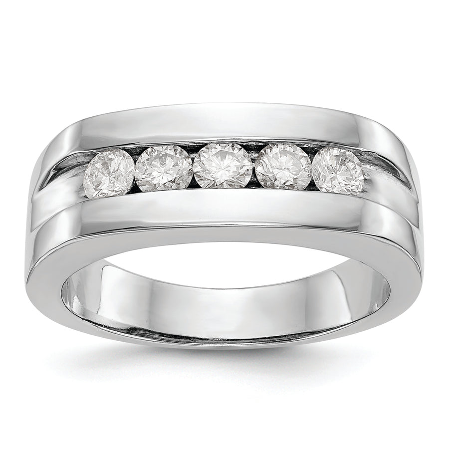 Anillo de Boda para Hombre en Oro 10k con Diamante Lab Creado (3/4 quilate)