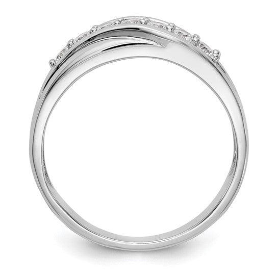 Anillo de Boda para Hombre en Oro  14k con Diamantes Lab Creado (1/2 quilate)
