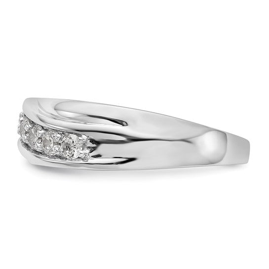 Anillo de Boda para Hombre en Oro  14k con Diamantes Lab Creado (1/2 quilate)
