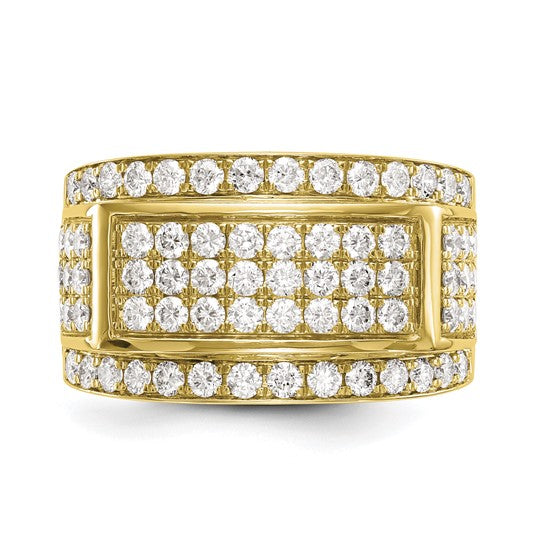Anillo de Boda para Hombre en Oro 10k con Diamante Lab Creado
