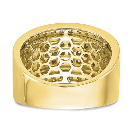 Anillo de Boda para Hombre en Oro 10k con Diamante Lab Creado