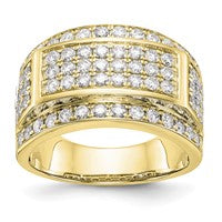 Anillo de Boda para Hombre en Oro 10k con Diamante Lab Creado