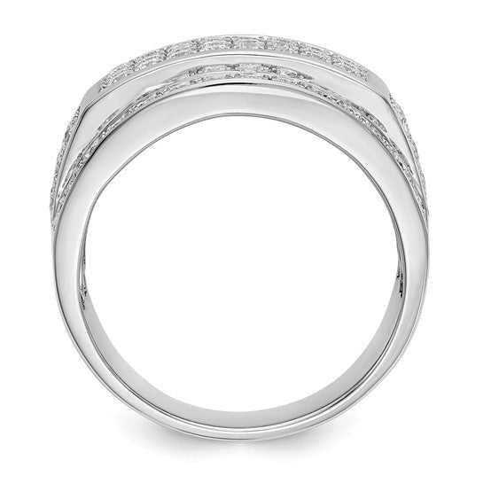 Anillo de Boda para Hombre en Oro 10k con Diamante Lab Creado