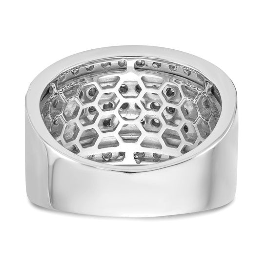 Anillo de Boda para Hombre en Oro 10k con Diamante Lab Creado